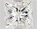 Natural Diamond 0.90 Carats, Princess with  Cut, E Color, VS1 Clarity and Certified by GIA