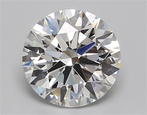 Picture of Lab Grown Diamond 4.05 Carats, Round with Excellent Cut, E Color, VS1 Clarity and Certified by GIA