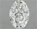 Diamante Natural 0.90 quilates, Ovalado , Color G, claridad SI1 y certificado GIA