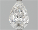 Natural Diamond 1.51 Carats, Pear with  Cut, G Color, SI2 Clarity and Certified by HRD