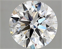 Natural Diamond 2.05 Carats, Round with Excellent Cut, D Color, VVS1 Clarity and Certified by GIA