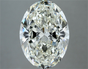 Picture of Natural Diamond 4.03 Carats, Oval with  Cut, I Color, SI1 Clarity and Certified by IGI