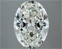 Natural Diamond 4.03 Carats, Oval with  Cut, I Color, SI1 Clarity and Certified by IGI
