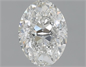 Natural Diamond 1.50 Carats, Oval with  Cut, G Color, SI2 Clarity and Certified by GIA