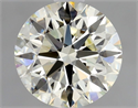 Natural Diamond 1.21 Carats, Round with Excellent Cut, K Color, VVS1 Clarity and Certified by IGI