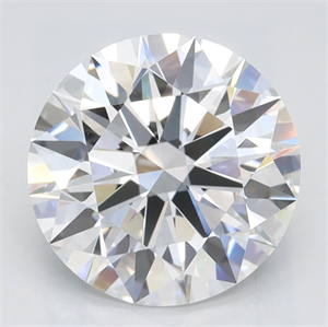 Picture of Lab Grown Diamond 2.11 Carats, Round with Ideal Cut, D Color, IF Clarity and Certified by IGI