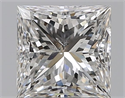 Natural Diamond 1.70 Carats, Princess with  Cut, G Color, SI2 Clarity and Certified by GIA