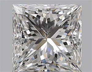 Foto Diamante Natural 1.70 quilates, Princesa , Color G, claridad SI2 y certificado GIA de