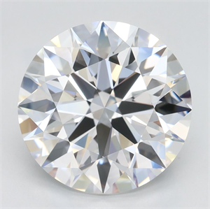Picture of Lab Grown Diamond 4.15 Carats, Round with Excellent Cut, D Color, VVS2 Clarity and Certified by GIA