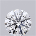 Lab Grown Diamond 0.71 Carats, Round with Ideal Cut, D Color, VVS1 Clarity and Certified by IGI