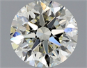 Natural Diamond 1.50 Carats, Round with Very Good Cut, K Color, VS2 Clarity and Certified by IGI