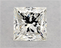 Diamante Natural 1.24 quilates, Princesa , Color H, claridad I1 y certificado GIA