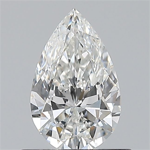 Foto Diamante Natural 0.57 quilates, De pera , Color F, claridad VVS2 y certificado GIA de