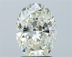 Picture of Natural Diamond 1.70 Carats, Oval with  Cut, K Color, VS1 Clarity and Certified by GIA