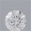 Natural Diamond 0.40 Carats, Round with Very Good Cut, D Color, I1 Clarity and Certified by GIA