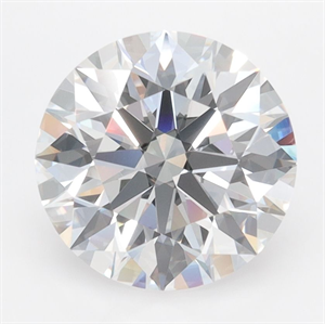 Picture of Lab Grown Diamond 3.10 Carats, Round with Ideal Cut, D Color, IF Clarity and Certified by IGI