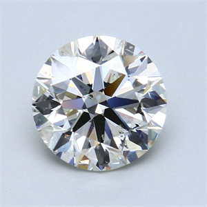 Picture of Natural Diamond 3.01 Carats, Round with Excellent Cut, L Color, SI2 Clarity and Certified by GIA