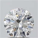 Natural Diamond 1.30 Carats, Round with Excellent Cut, F Color, I1 Clarity and Certified by GIA