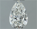 Natural Diamond 0.52 Carats, Pear with  Cut, H Color, VS1 Clarity and Certified by IGI