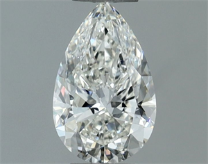 Picture of Natural Diamond 0.52 Carats, Pear with  Cut, H Color, VS1 Clarity and Certified by IGI
