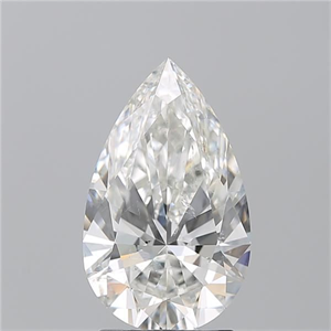 Picture of Natural Diamond 2.25 Carats, Pear with  Cut, H Color, SI2 Clarity and Certified by GIA