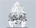 Natural Diamond 0.50 Carats, Pear with  Cut, F Color, VVS1 Clarity and Certified by GIA