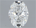 Natural Diamond 0.61 Carats, Oval with  Cut, E Color, VVS2 Clarity and Certified by GIA