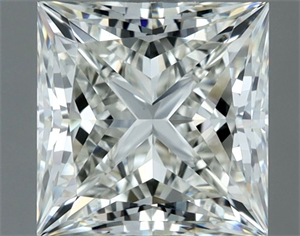 Picture of Natural Diamond 1.02 Carats, Princess with  Cut, H Color, VVS2 Clarity and Certified by IGI