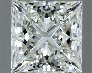 Picture of Natural Diamond 1.02 Carats, Princess with  Cut, H Color, VVS2 Clarity and Certified by IGI