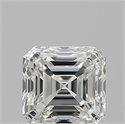 Natural Diamond 0.70 Carats, Asscher with  Cut, I Color, VVS2 Clarity and Certified by GIA