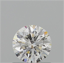 Natural Diamond 0.74 Carats, Round with Excellent Cut, F Color, VVS1 Clarity and Certified by GIA