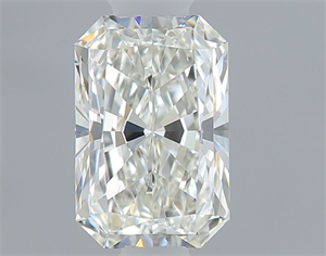 Picture of Natural Diamond 0.51 Carats, Radiant with  Cut, I Color, VS2 Clarity and Certified by GIA