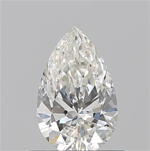 Picture of Natural Diamond 0.50 Carats, Pear with  Cut, H Color, VVS1 Clarity and Certified by GIA