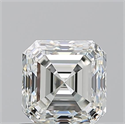 Natural Diamond 1.01 Carats, Asscher with  Cut, I Color, VS1 Clarity and Certified by GIA