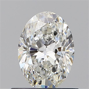 Picture of Natural Diamond 0.61 Carats, Oval with  Cut, H Color, SI1 Clarity and Certified by GIA