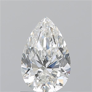 Picture of Natural Diamond 1.02 Carats, Pear with  Cut, G Color, SI1 Clarity and Certified by GIA