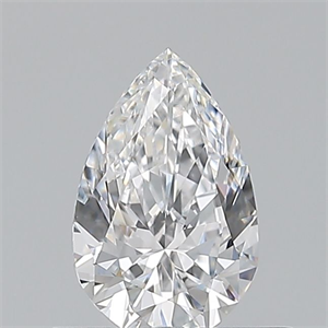 Picture of Natural Diamond 0.50 Carats, Pear with  Cut, D Color, VVS2 Clarity and Certified by GIA
