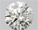 Natural Diamond 0.70 Carats, Round with Very Good Cut, I Color, VVS1 Clarity and Certified by IGI