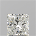 Natural Diamond 1.70 Carats, Princess with  Cut, J Color, VS2 Clarity and Certified by GIA
