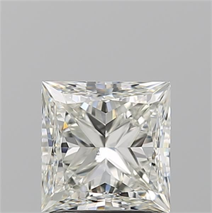Picture of Natural Diamond 1.70 Carats, Princess with  Cut, J Color, VS2 Clarity and Certified by GIA