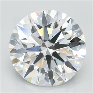 Picture of Lab Grown Diamond 3.50 Carats, Round with Excellent Cut, D Color, IF Clarity and Certified by GIA