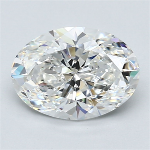 Foto Diamante Natural 2.21 quilates, Ovalado , Color F, claridad VS1 y certificado GIA de