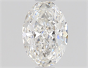 Natural Diamond 0.50 Carats, Oval with  Cut, F Color, IF Clarity and Certified by GIA