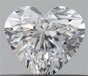 Picture of Natural Diamond 0.36 Carats, Heart with  Cut, D Color, VS2 Clarity and Certified by GIA
