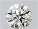 Natural Diamond 0.40 Carats, Round with Excellent Cut, J Color, IF Clarity and Certified by GIA