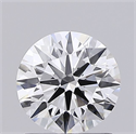 Lab Grown Diamond 1.01 Carats, Round with Ideal Cut, D Color, VVS1 Clarity and Certified by IGI