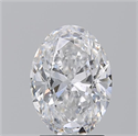 Natural Diamond 2.23 Carats, Oval with  Cut, D Color, SI2 Clarity and Certified by GIA