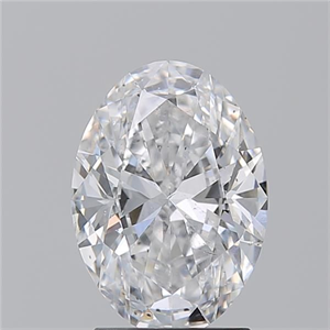 Picture of Natural Diamond 2.23 Carats, Oval with  Cut, D Color, SI2 Clarity and Certified by GIA