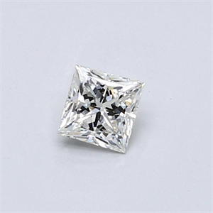 Picture of Natural Diamond 0.33 Carats, Princess with  Cut, J Color, VS1 Clarity and Certified by GIA