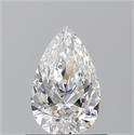 Natural Diamond 0.71 Carats, Pear with  Cut, G Color, VS2 Clarity and Certified by GIA
